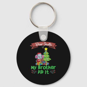 Lieve Kerstman Mijn Broer Heeft Het Gedaan Broers  Sleutelhanger