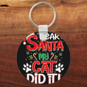Lieve kerstman, mijn kat deed het grappig met kers sleutelhanger (Voorkant)