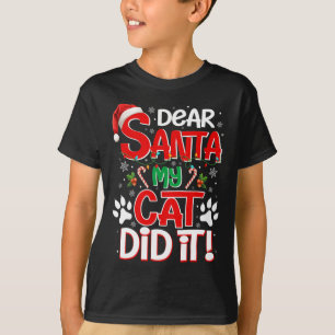 Lieve kerstman, mijn kat deed het grappig met kers t-shirt