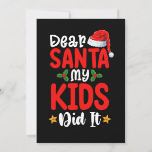 Lieve kerstman mijn Kinderen deed het kerst papa m Kaart