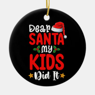 Lieve Kerstman Mijn Kinderen Hebben Het Gedaan Ker Keramisch Ornament