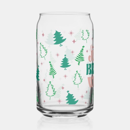 Lieve Kerstman, neem gewoon wijn mee Blikvorm Glas (Voorkant)