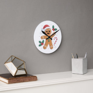 Lieve Kerstman Peperkoek Kerstkoekje Ronde Klok
