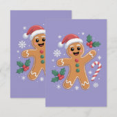 Lieve Kerstman Peperkoek Kerstkransje Kaart (Voorkant / Achterkant)