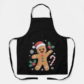 Lieve Kerstman Peperkoek Kerstkransje Schort (Voorkant)