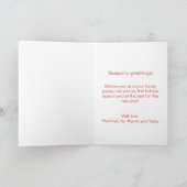 Lieve Kerstman Pepparkokmannetje Kerstkaart Kaart (Binnen)