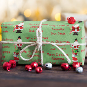 Lieve Kerstman Persoonlijke Prettig Kerstfeest Van Cadeaupapier