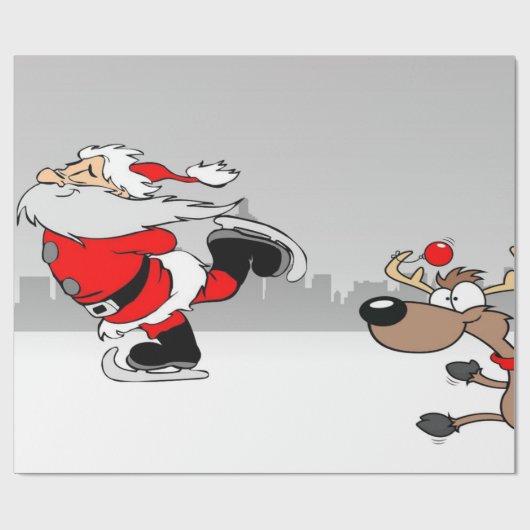 Lieve Kerstman, Rendier Cadeaupapier (Vlak)