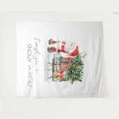 Lieve Kerstman, slee, cadeaus Wandkleed (Voorkant (horizontaal))