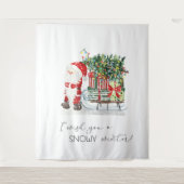 Lieve Kerstman, slee, cadeaus Wandkleed (Voorkant)
