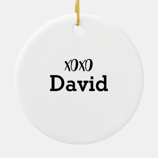 Lieve Kerstman Stop hier Gepersonaliseerd Ornament (Achterkant)