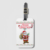 Lieve kerstman | Trouwen met Kerstmis 2024 Bagagelabel (Voorkant (verticaal))