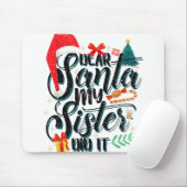 Lieve kerstman van de grappige kerstman van mijn b muismat (Met muis)