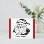 Lieve Kerstman... van Volwassen Vrouw Feestdagenkaart (Staand voorkant)