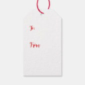 Lieve Kerstman Vergeet de Hond niet Cadeaulabel (Achterkant)