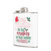 Lieve kerstman voor hem heupfles (Links)