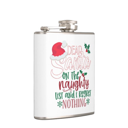 Lieve kerstman voor hem heupfles (Rechts)