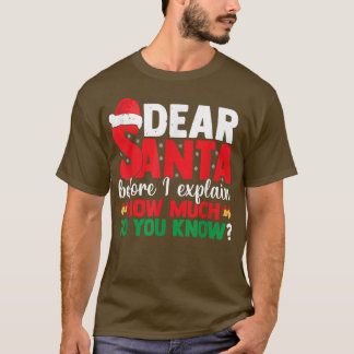 Lieve kerstman, voordat ik uitleg hoeveel weet je  t-shirt