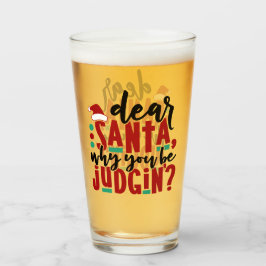 Lieve kerstman, waarom je rechter bent | Fun-kerst Glas