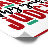 Lieve kerstman, waarom je rechter bent | Fun-kerst Poster (Hoek)