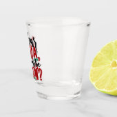 Lieve kerstman, waarom je rechter bent | Fun-kerst Shot Glas (Rechts)