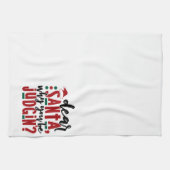 Lieve kerstman, waarom je rechter bent | Fun-kerst Theedoek (Horizontaal)