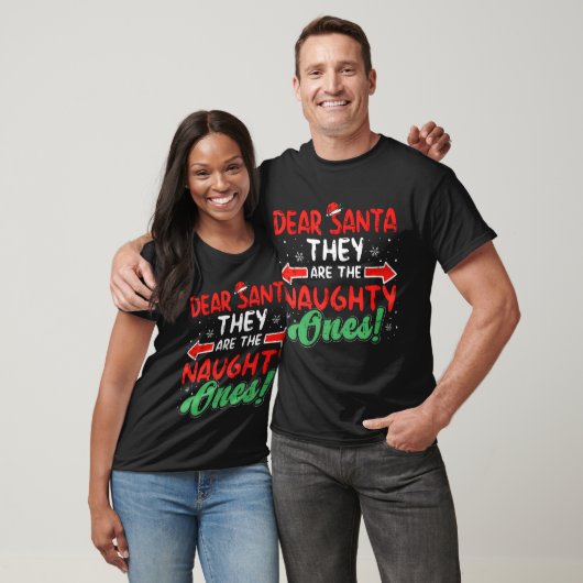 Lieve kerstman Ze ondeugende Ones Kerstmis Xmas Ma T-shirt (Unisex)