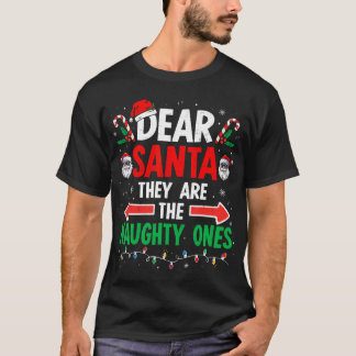 Lieve kerstman Ze ondeugende Ones Kerstmis Xmas Ma T-shirt