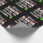 Lieve kerstman, ze zijn de Naughty Ees Familie Chr Cadeaupapier (Hoek)