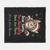 Lieve Kerstman, zij zijn de stoute mensen grappig Fleece Deken (Voorkant (Horizontaal))