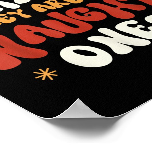 Lieve Kerstman, zij zijn de stoute mensen grappig  Poster (Hoek)