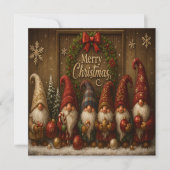 Lieve Kerstmannetjes Prettig Kaart (Voorkant)
