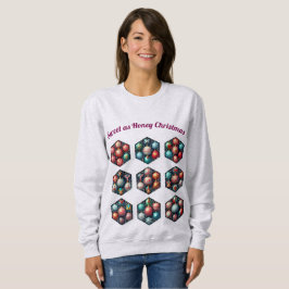 Lieve Kerstmis | Hexagon Ornament Sweatshirt