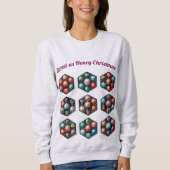 Lieve Kerstmis | Hexagon Ornament Sweatshirt (Voorkant)