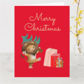 Lieve Kerstmis Kaart (Gele Bloem)