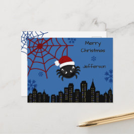 Lieve Kerstspin Gepersonaliseerd Feestdagenkaart