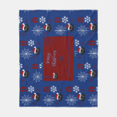 Lieve Kerstspin Gepersonaliseerd Fleece Deken (Voorkant)
