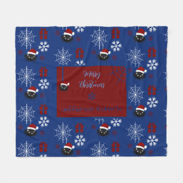 Lieve Kerstspin Gepersonaliseerd Fleece Deken