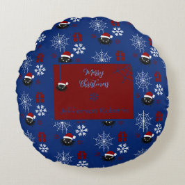 Lieve Kerstspin Gepersonaliseerd Rond Kussen