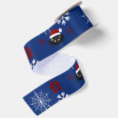 Lieve Kerstspin Gepersonaliseerd Satijnen Lint (Achterkant)