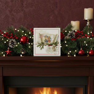 Lieve kerststal collage op maat kerstfeest fotoplaat