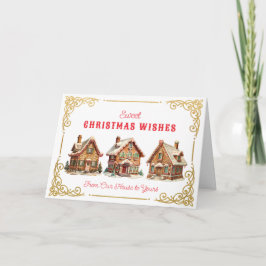 Lieve kerstwensen | Gingerbread House Kaart