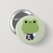 Lieve Kikker Barista Ronde Button 5,7 Cm (Voorkant /achterkant)