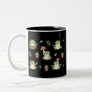 Lieve kikker Fun cadeau voor dierenvrienden Voor k Tweekleurige Koffiemok