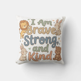 Lieve kinderen Aanmoedigende spreuk Dapper Sterk V Kussen