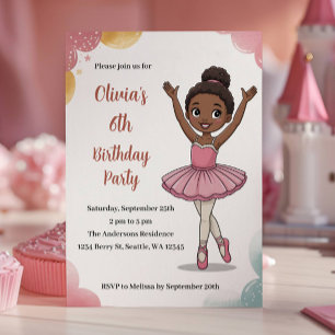 Lieve Kinderen Ballerina Verjaardag Kaart