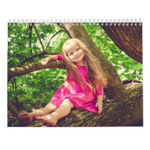 Lieve Kinderen Grappige kinderen Natuur Buiten Fot Kalender