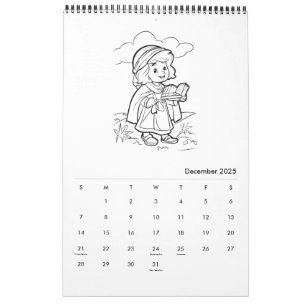 Lieve Kinderen Religieuze Kleurkalender Kalender