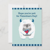 Lieve Kinderen Valentijn Monster Vakantiekaart Notitiekaartje (Voorkant)