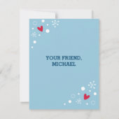 Lieve Kinderen Valentijn Monster Vakantiekaart Notitiekaartje (Achterkant)